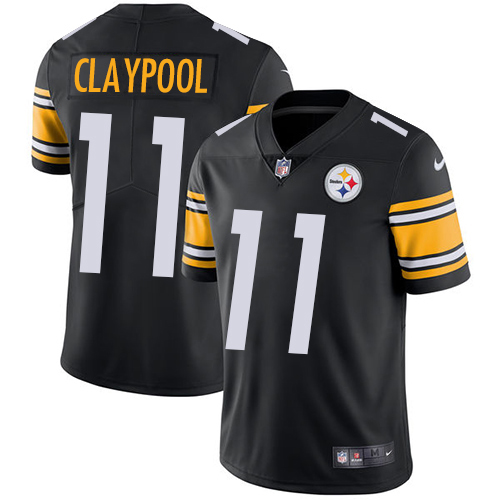 Pittsburgh Steelers #11 Chase Claypool Black Team Color Youth Stitched NFL Vapor Untouchable Limited Jersey->youth nfl jersey->Youth Jersey